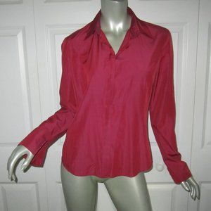 ARMANI EXCHANGE A/X Burgundy Long Sleeve Blouse